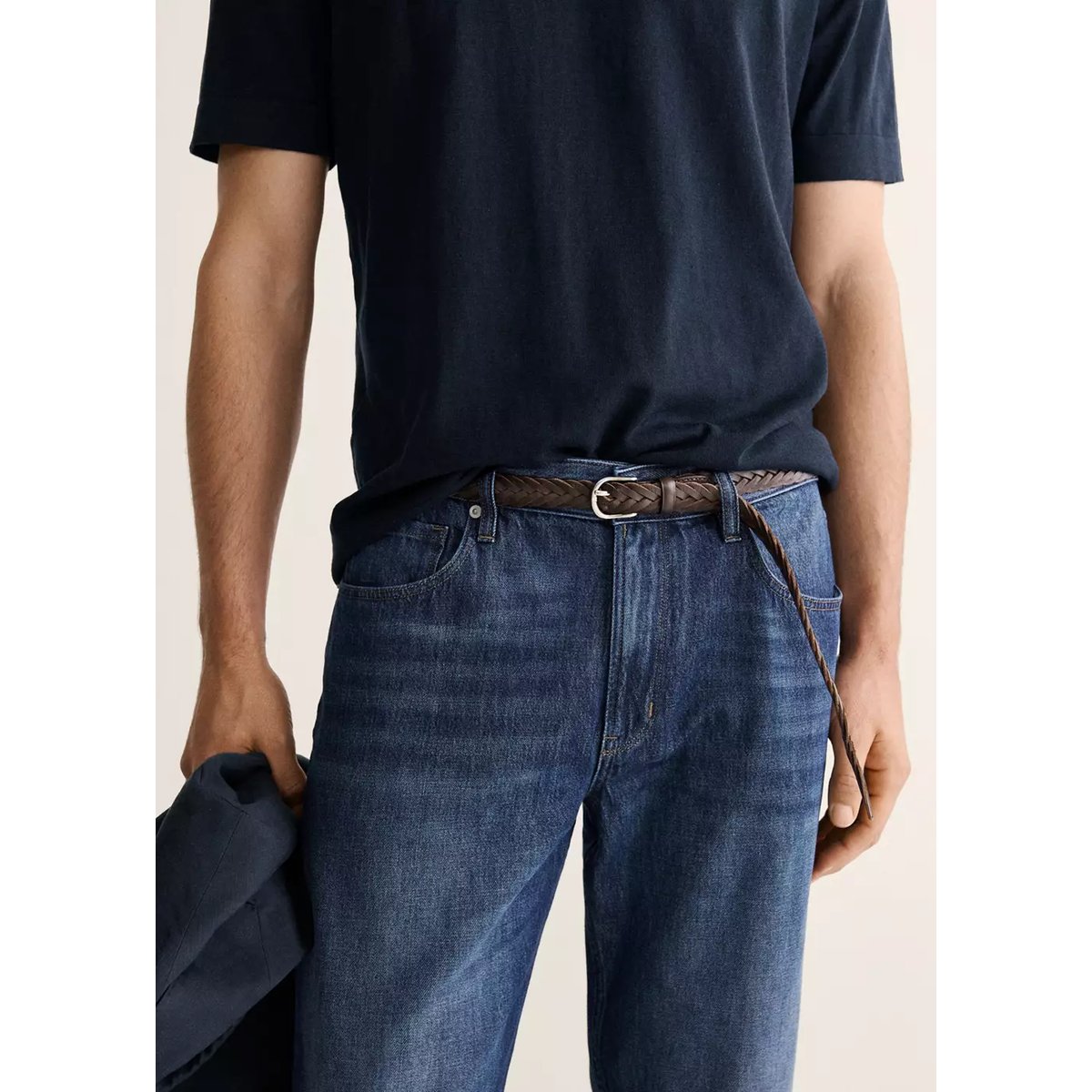 Jean fabriqué en Italie bleu foncé, MANGO MAN