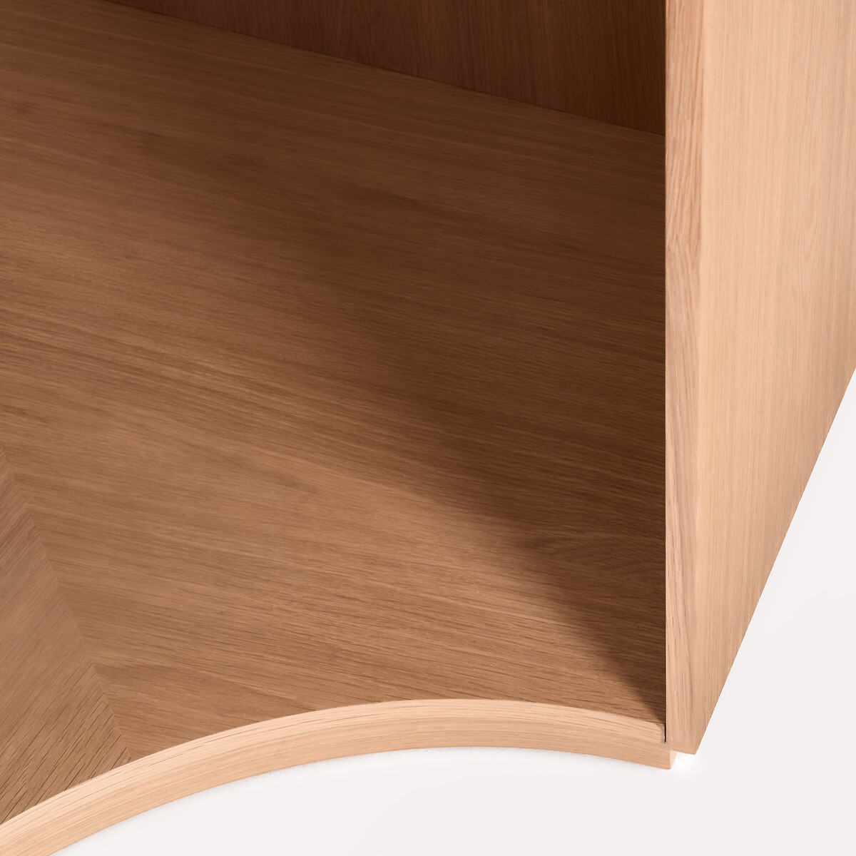 Mueble alto esquinero para armario modular, chapa de roble, EVORIA natural, AM.PM