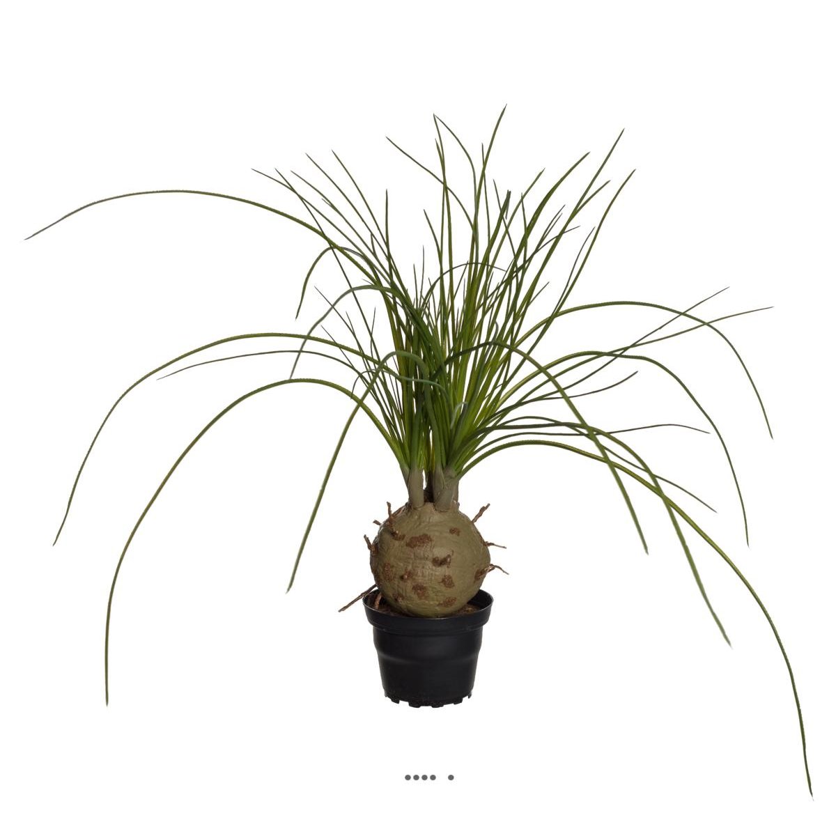 Palmier Beaucarnea artificiel en pot H 45 cm v002239, ARTIFICIELLES