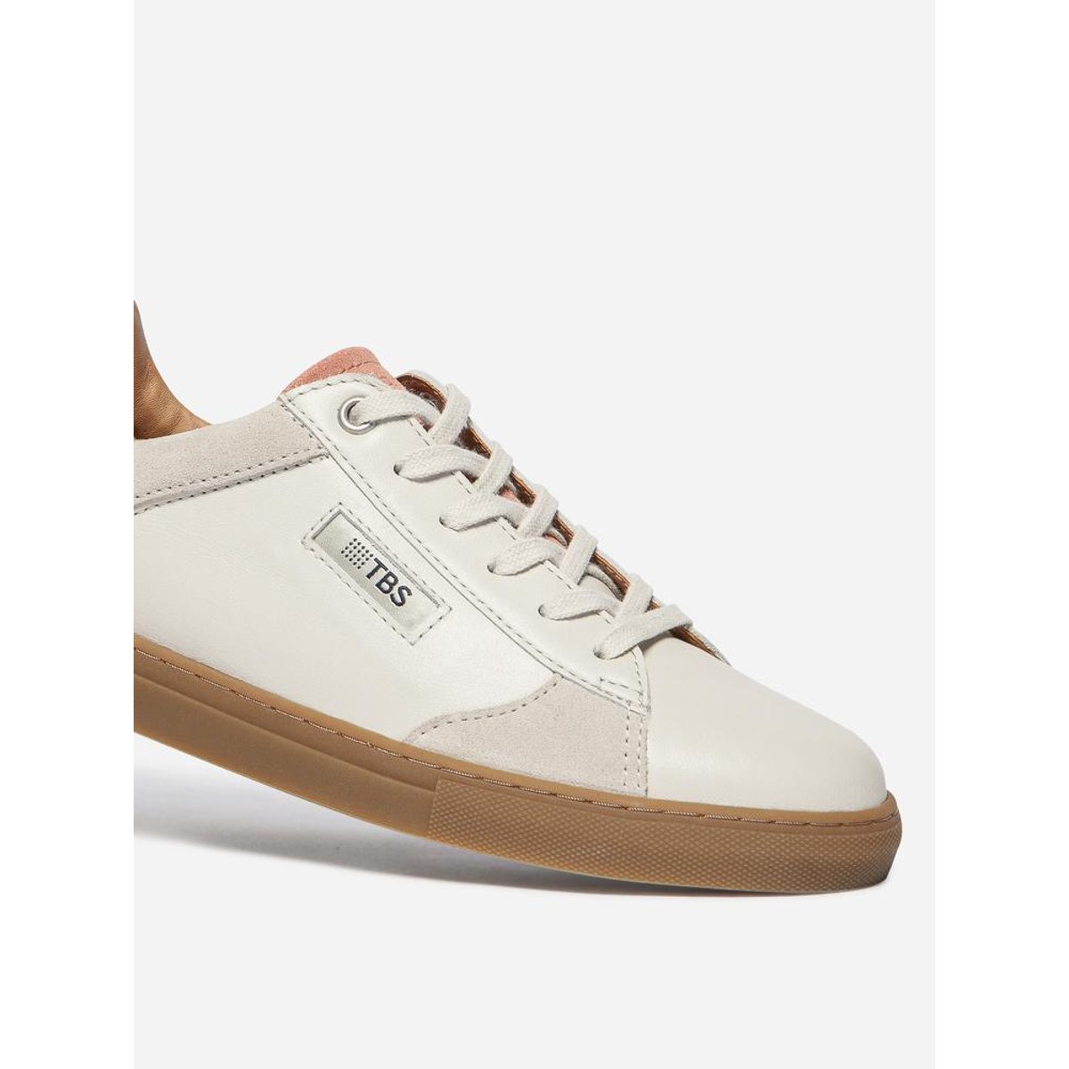 Baskets made in France MAULINE off-white / beige / rose, TBS