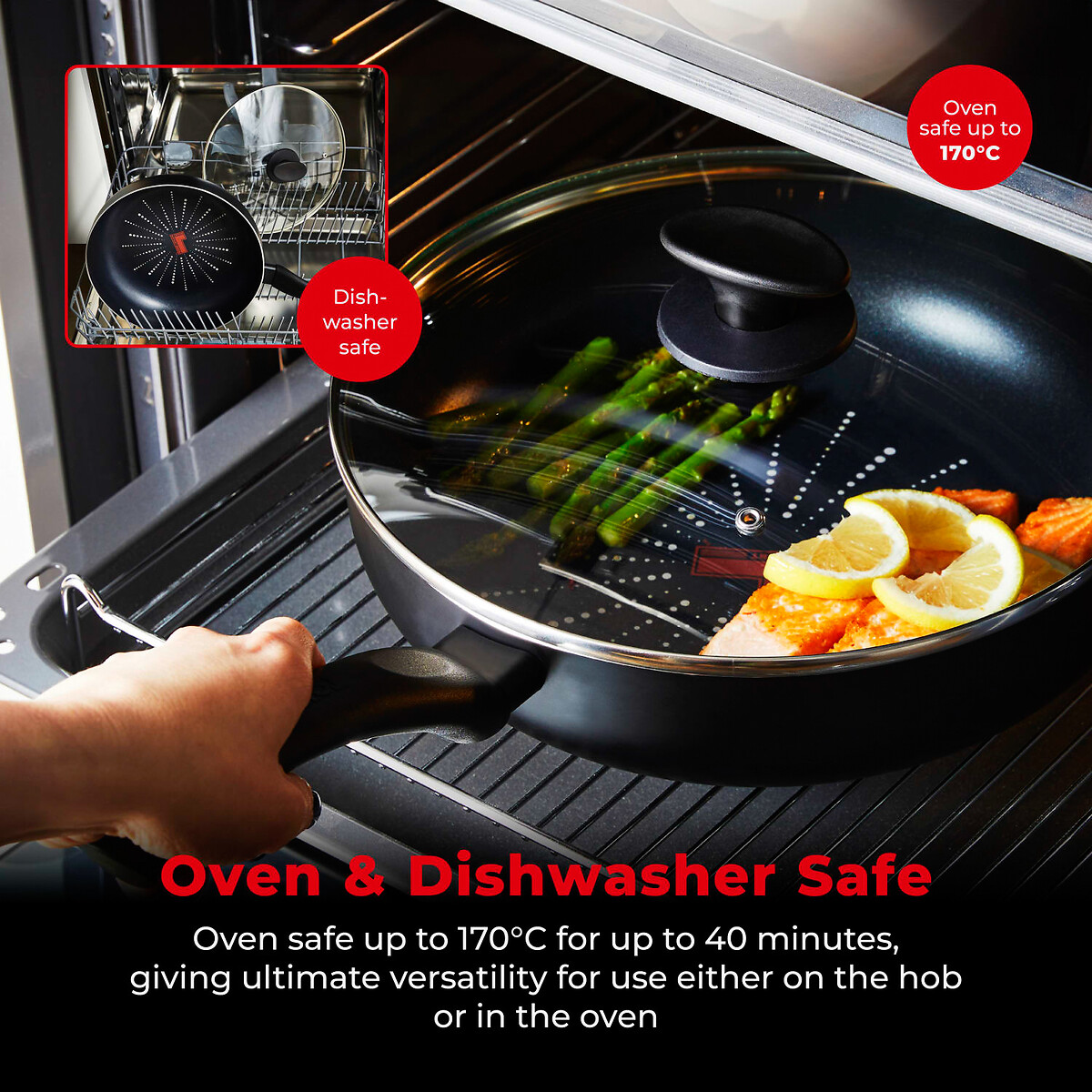 28cm Smart Start Classic Multi-Pan black, TOWER