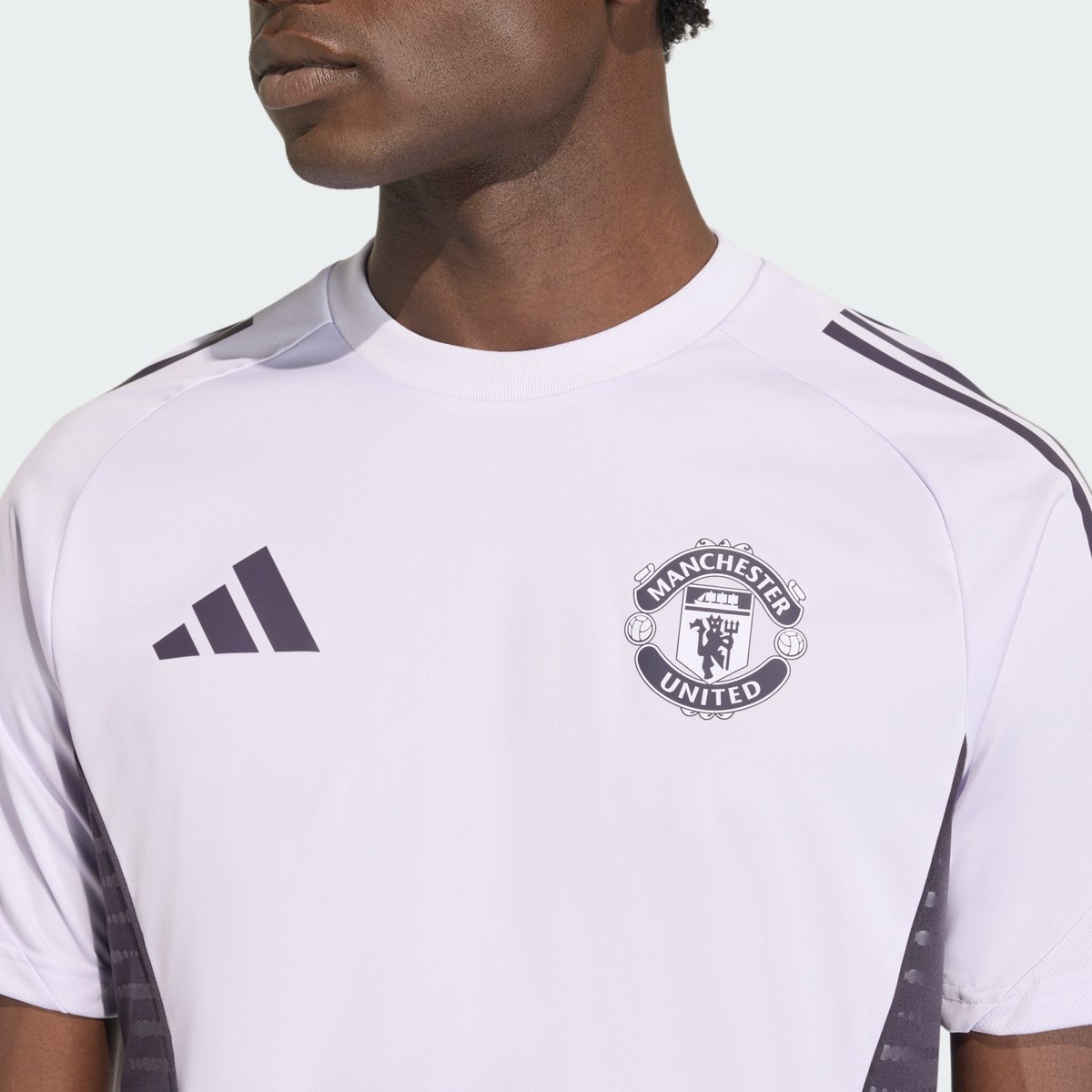 Maillot D'entraînement Manchester United Tiro 25 Competition purple tint / aurora black, adidas Performance