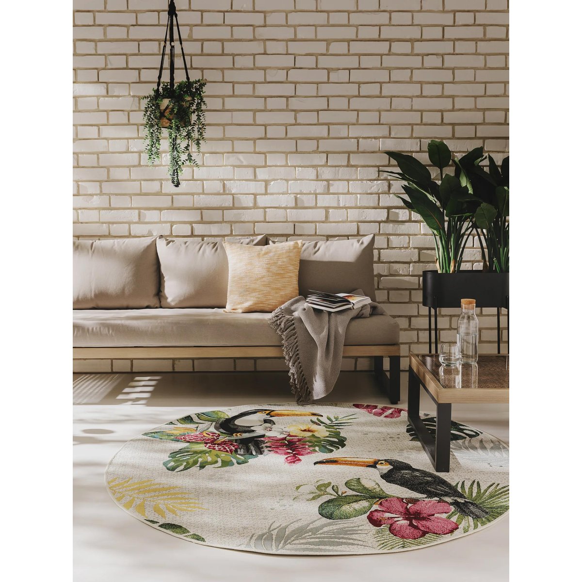 Tapis rond d'extérieur & intérieur ARTIS multicouleur, BENUTA 