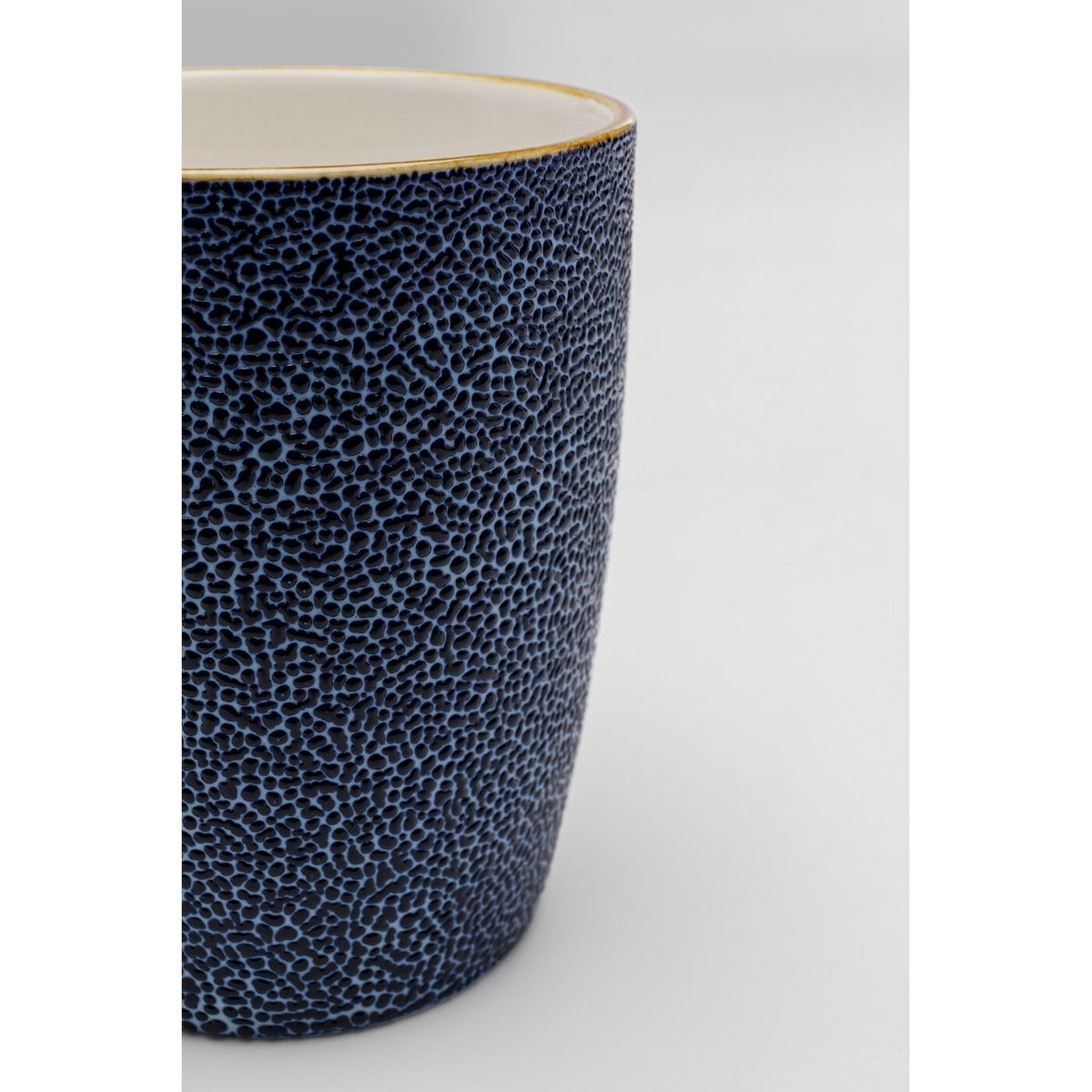 Lot de 4 mugs en grès, GIOIA bleu, KARE DESIGN