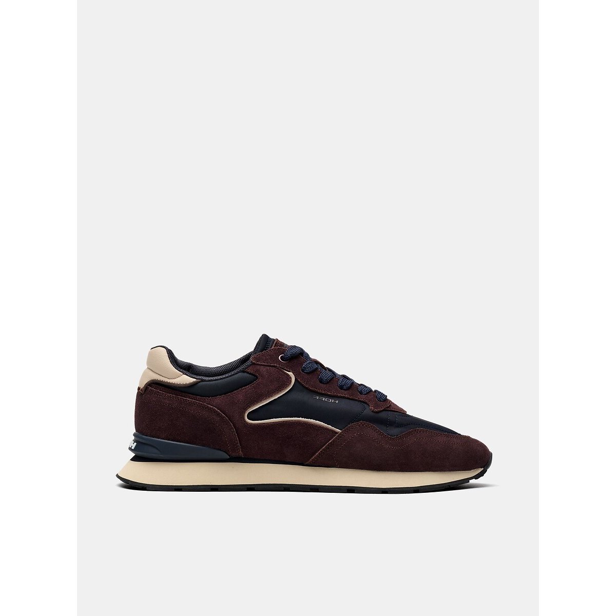 City Brown Mixed-Material Trainers dark brown, HOFF