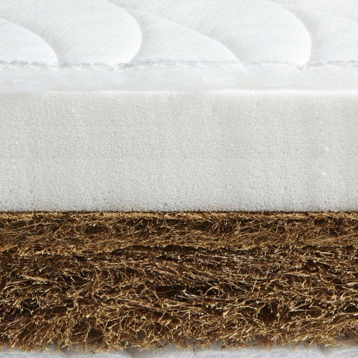 Matelas en Mousse et Fibres de Coco pour Enfant blanc, LES MATELAS DE MORPHEE