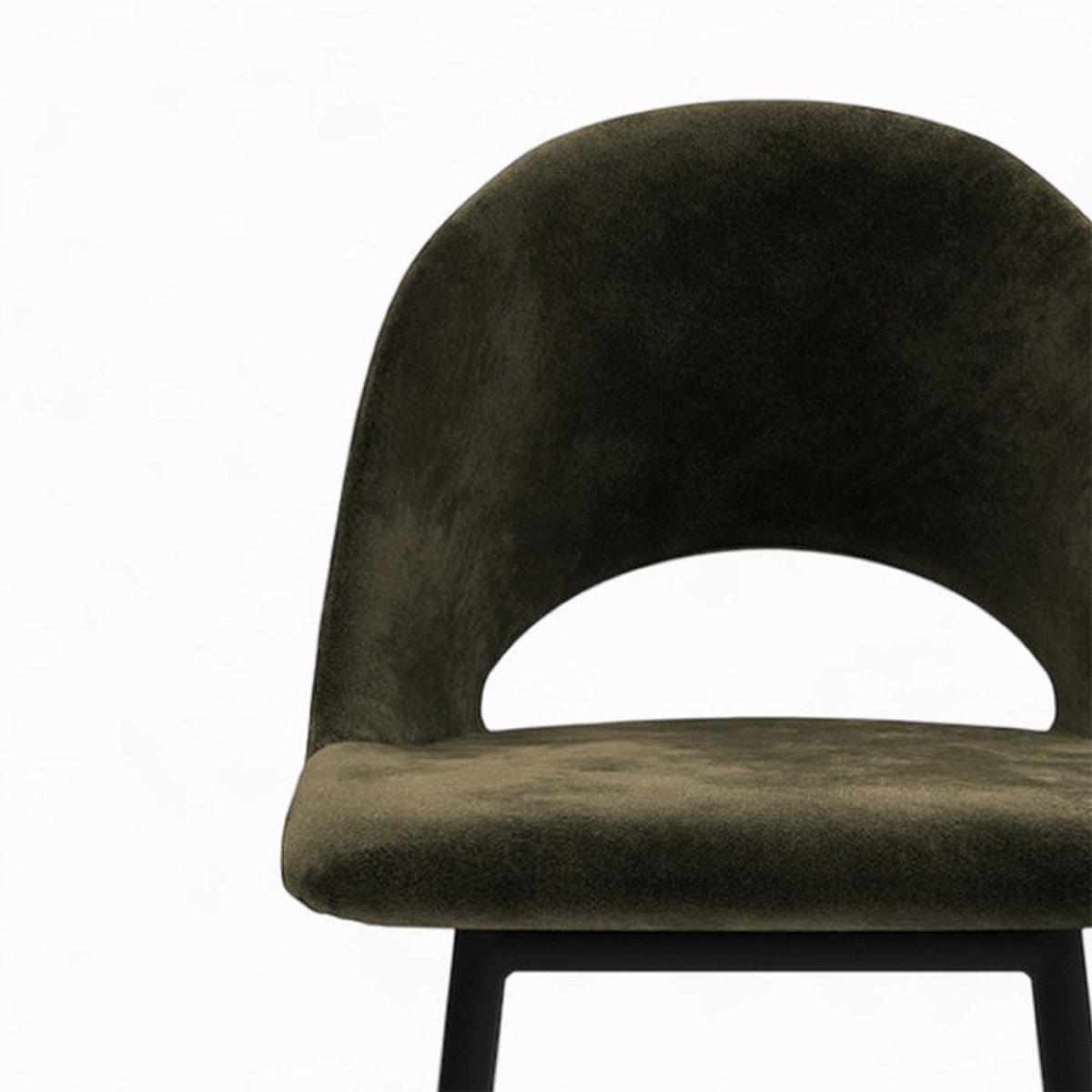 Pack 4 chaises pour îlot central en velours 65 cm - PÉNÉLOPE vert et jaune, MAISON PAVANE