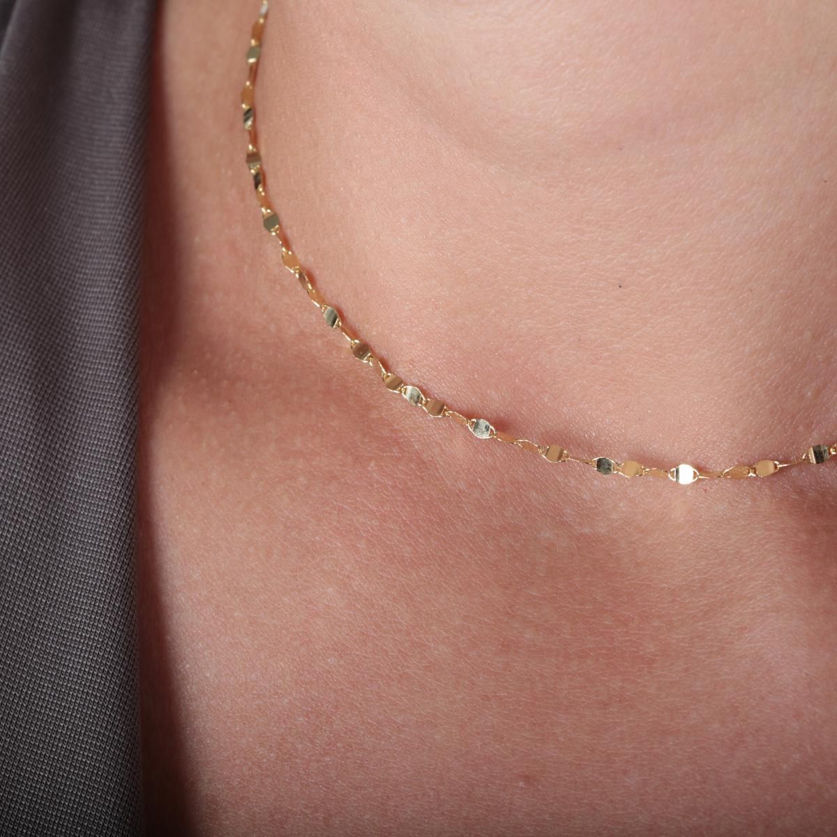 Collier en or jaune 750 CLASSIC or jaune, BLUESPIRIT