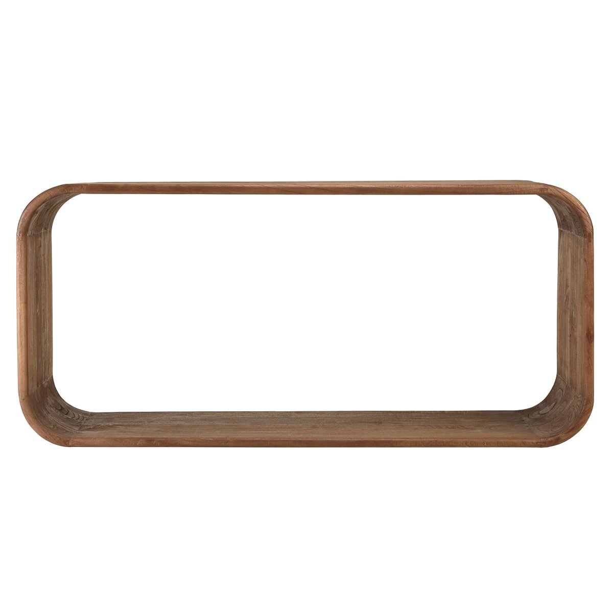 Console design arrondi en bois de mindi ARCUS bois naturel, PIER IMPORT