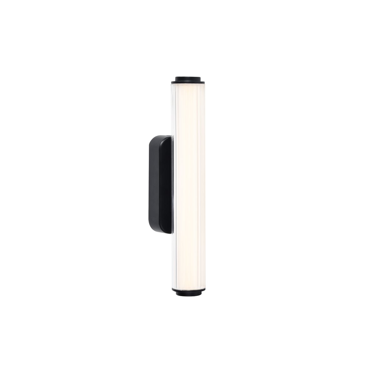 Applique murale salle de bain LED intégrée en plastique, VIRELLE noir, NORDLUX