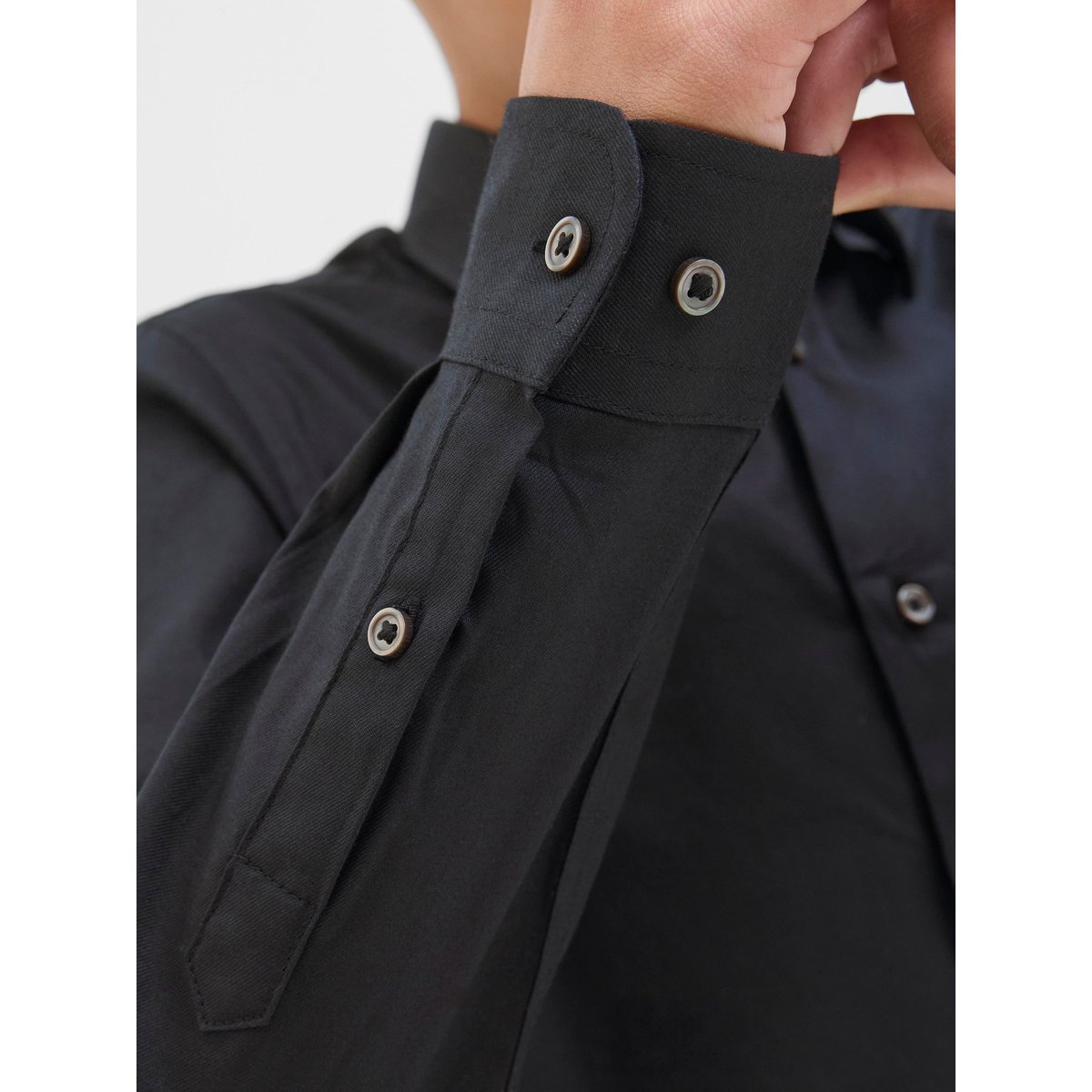 Chemise noire - black, JACK & JONES JUNIOR