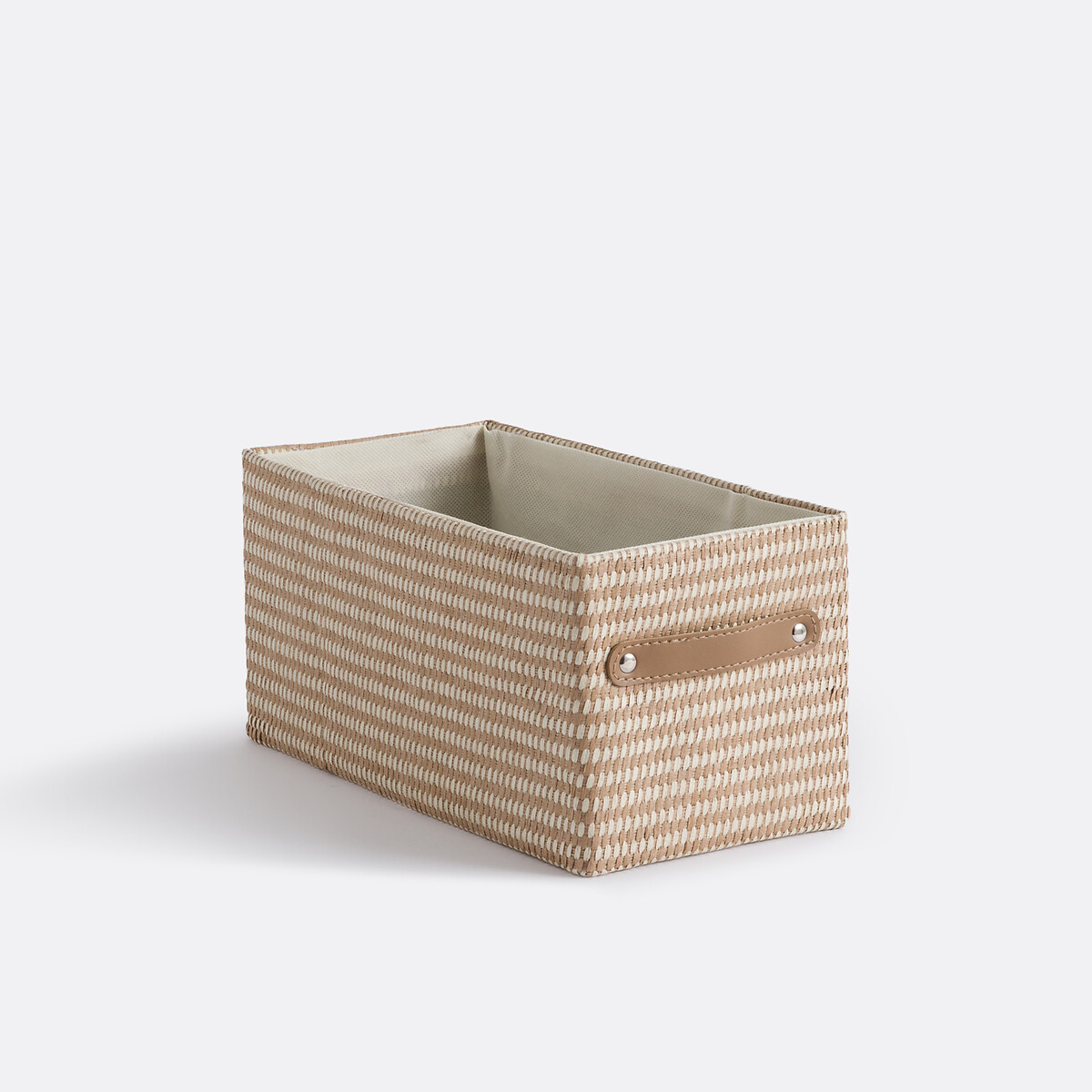 Kubusvormige mand van gevlochten papier, Osha naturel, LA REDOUTE INTERIEURS