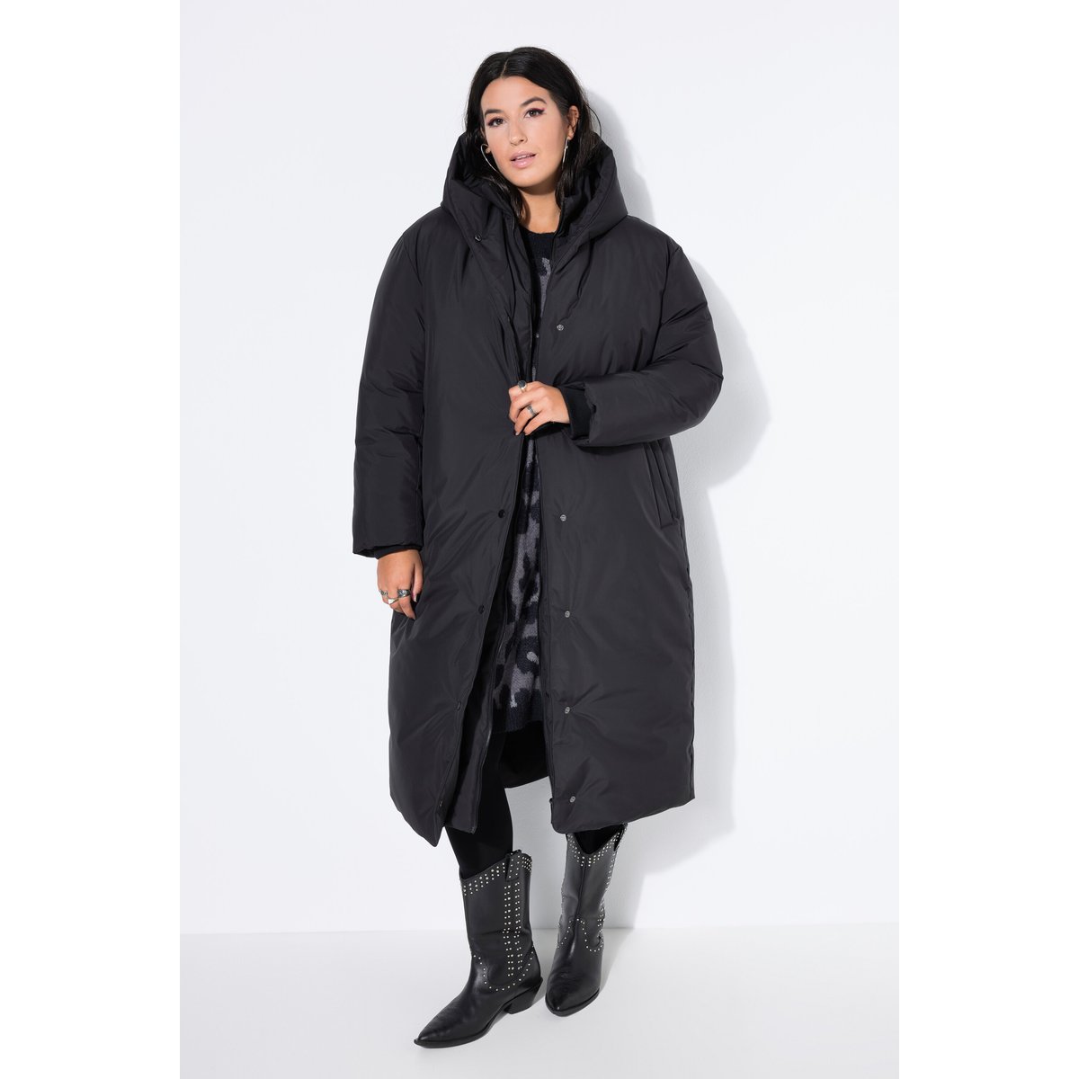 Manteau matelassé oversize noir, STUDIO UNTOLD
