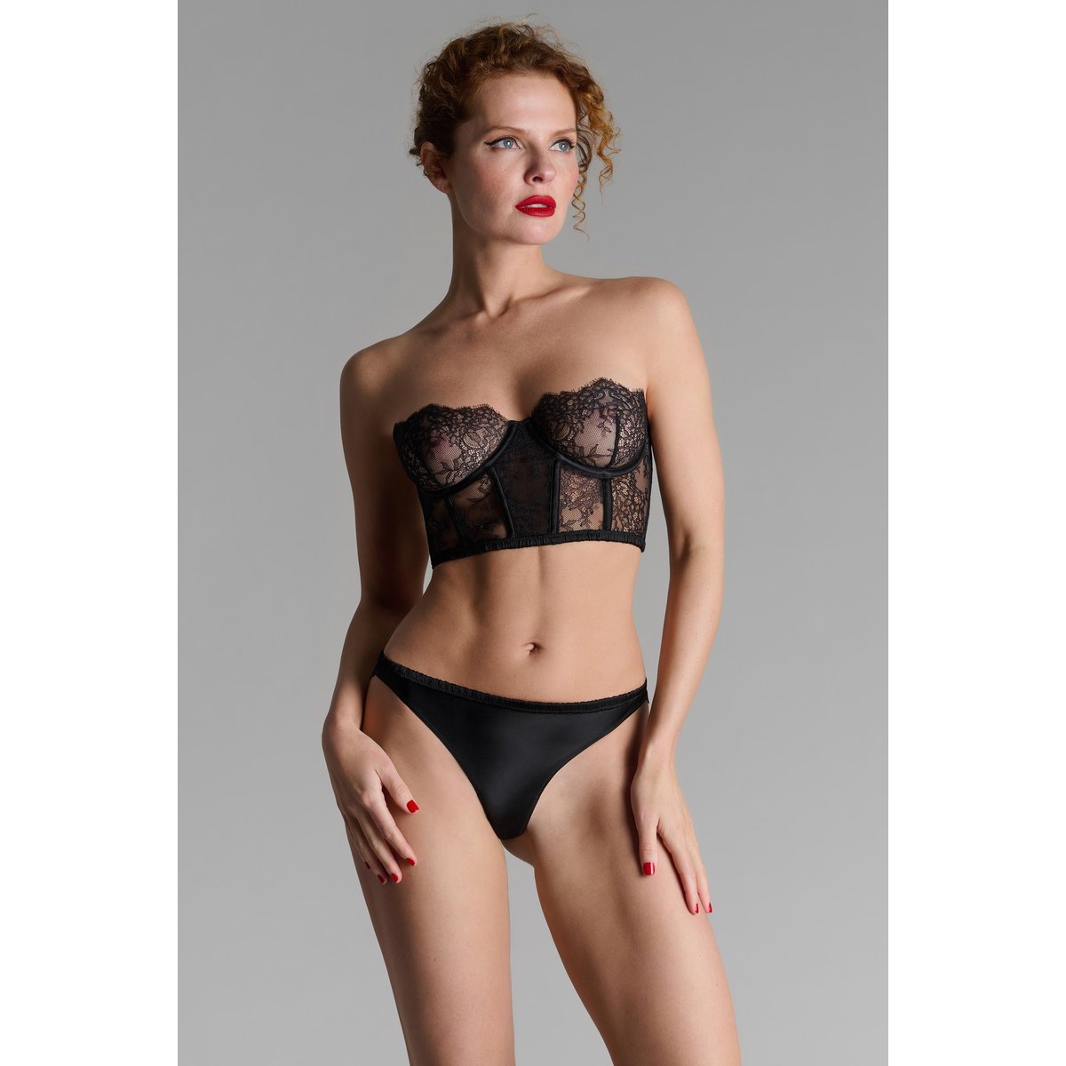 Soutien-gorge bustier - RendezRENDEZ-VOUS noir, MAISON CLOSE