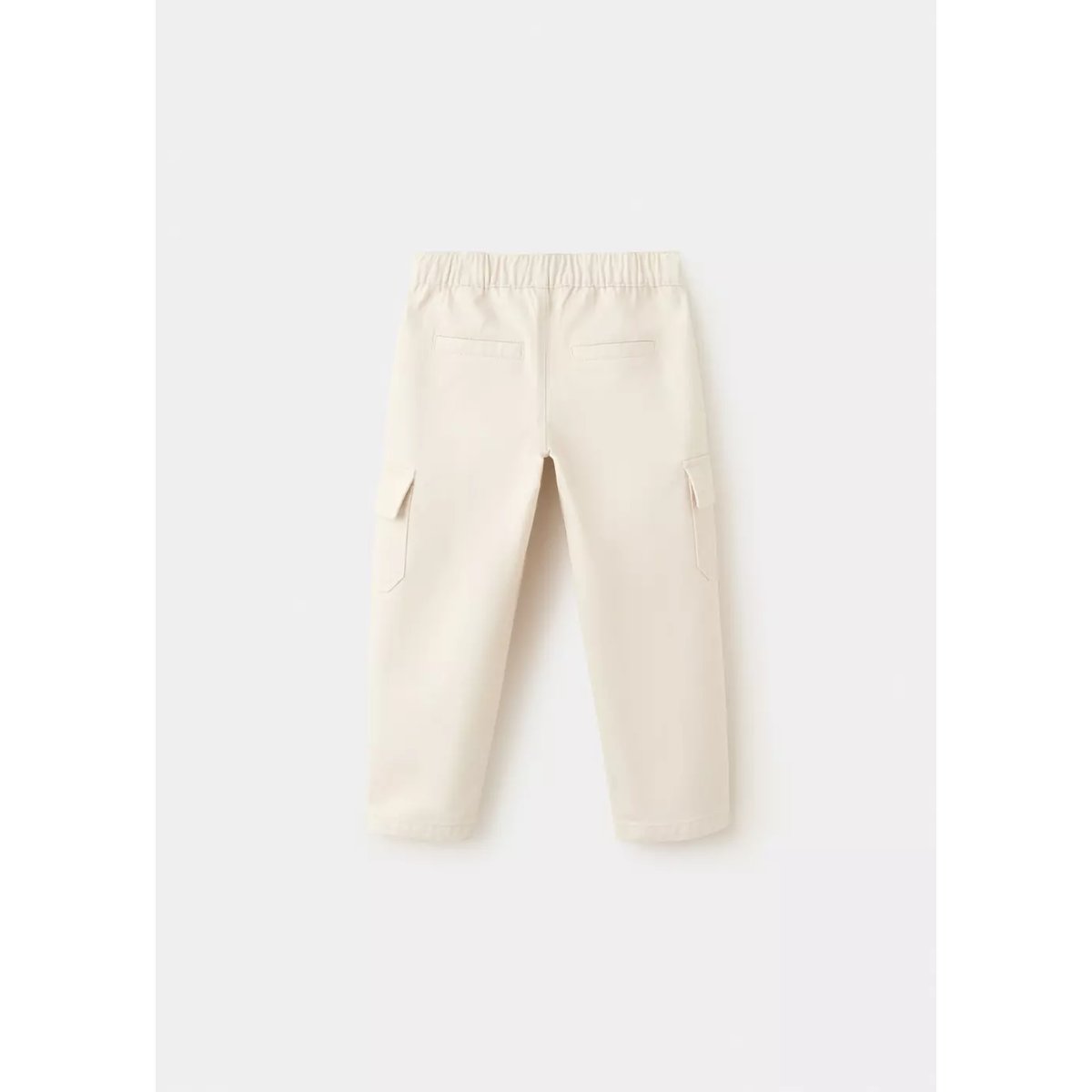 Pantalon cargo coton gris glacé, MANGO BABY