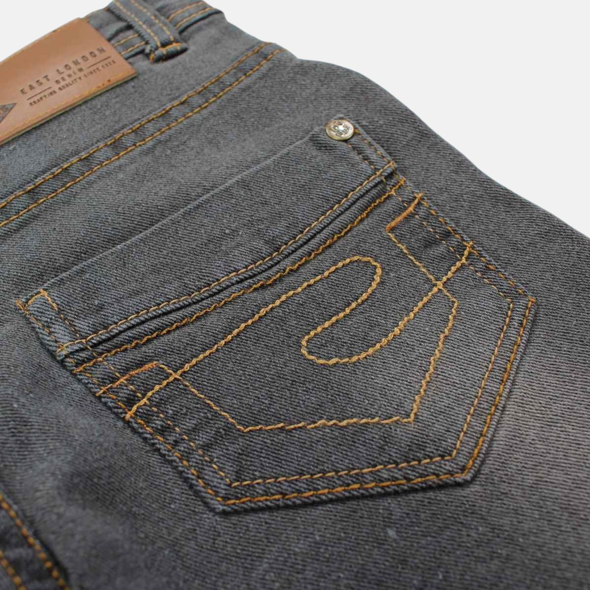 Bermuda en jean délavé, coupe droite ROADTRIP gris délavé, LEE COOPER