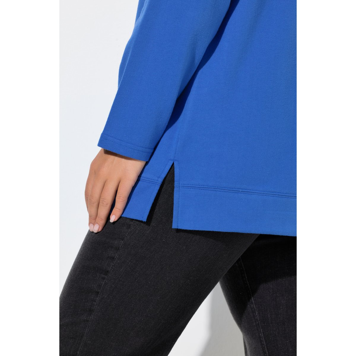 Sweat-shirt motif cœur bleu encre, ULLA POPKEN