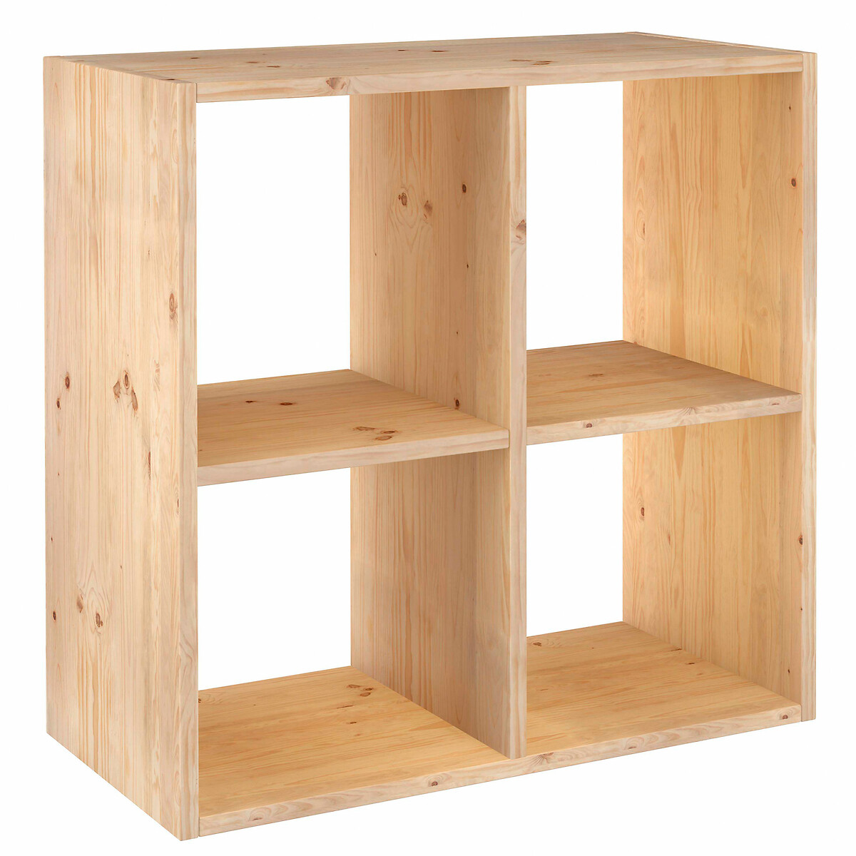 Etagère en pin massif - Germain 2X2 beige, EUROPE & NATURE