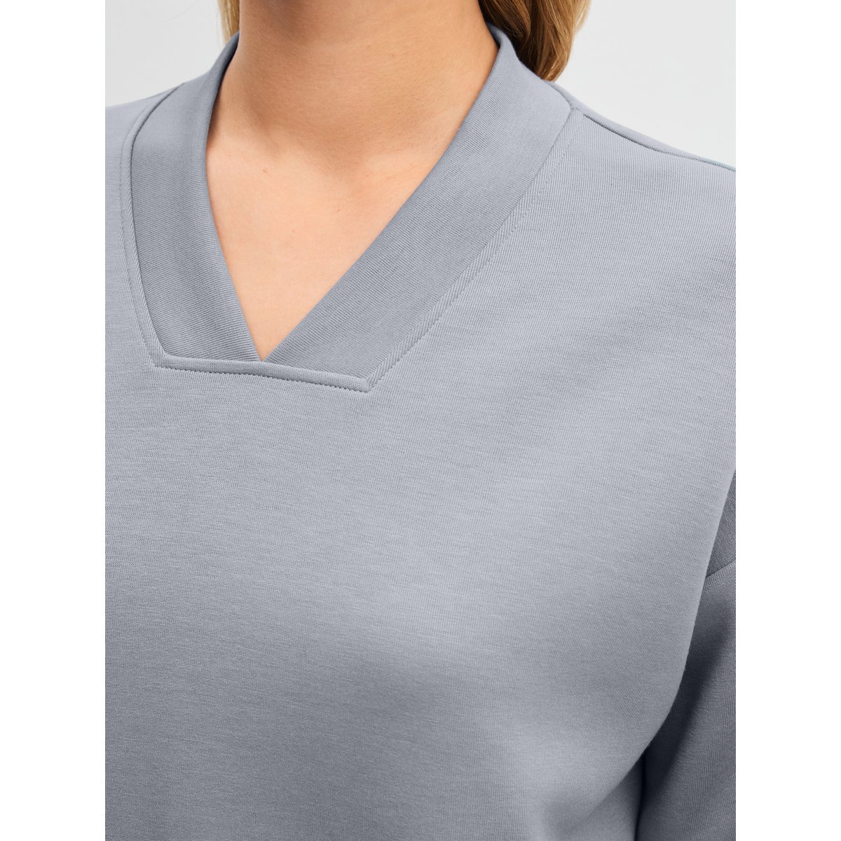 manches longues Coton NATURAL EMBRACE gris passat, CALIDA