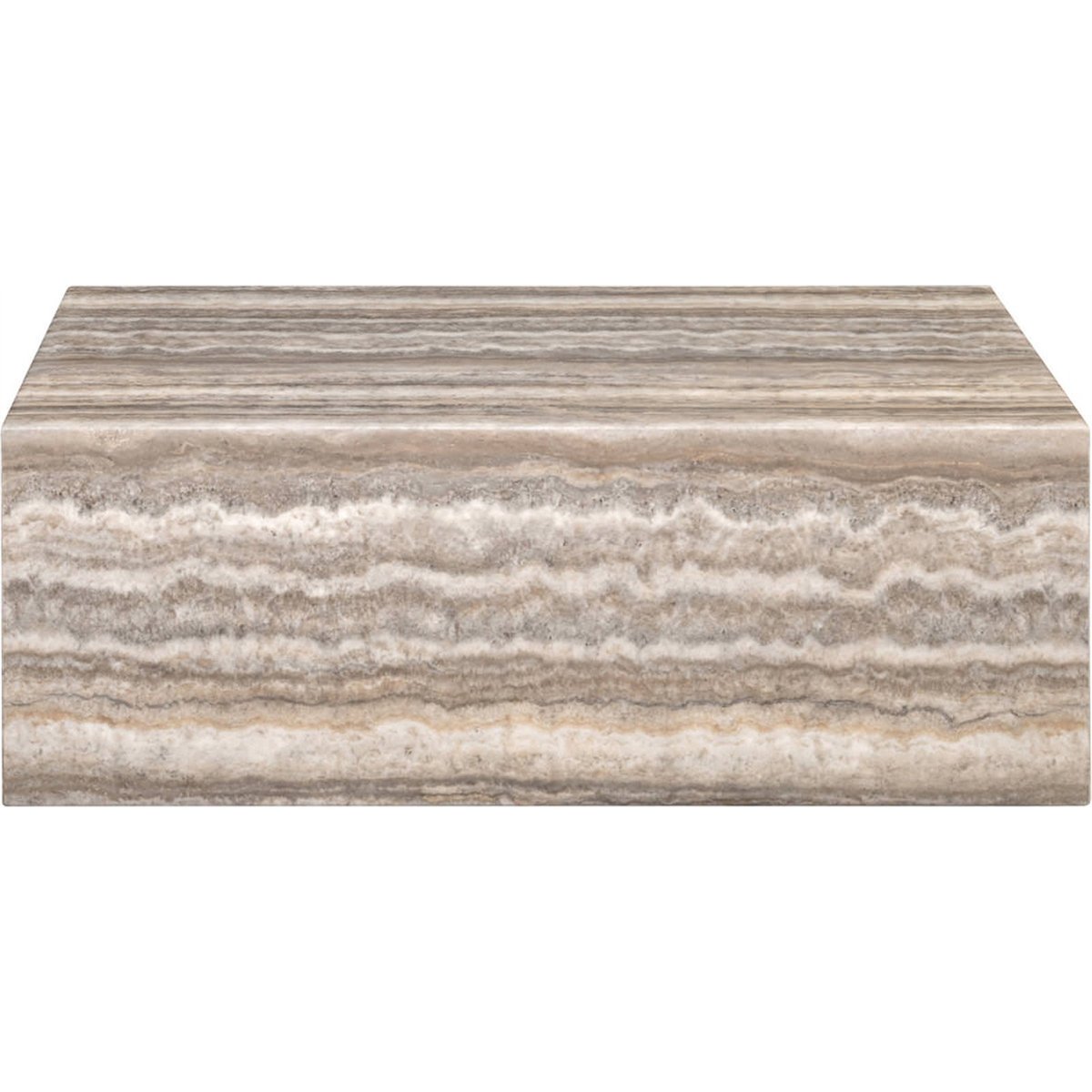 Table basse en marbre collection DULCE gris marbré, RECOLLECTION