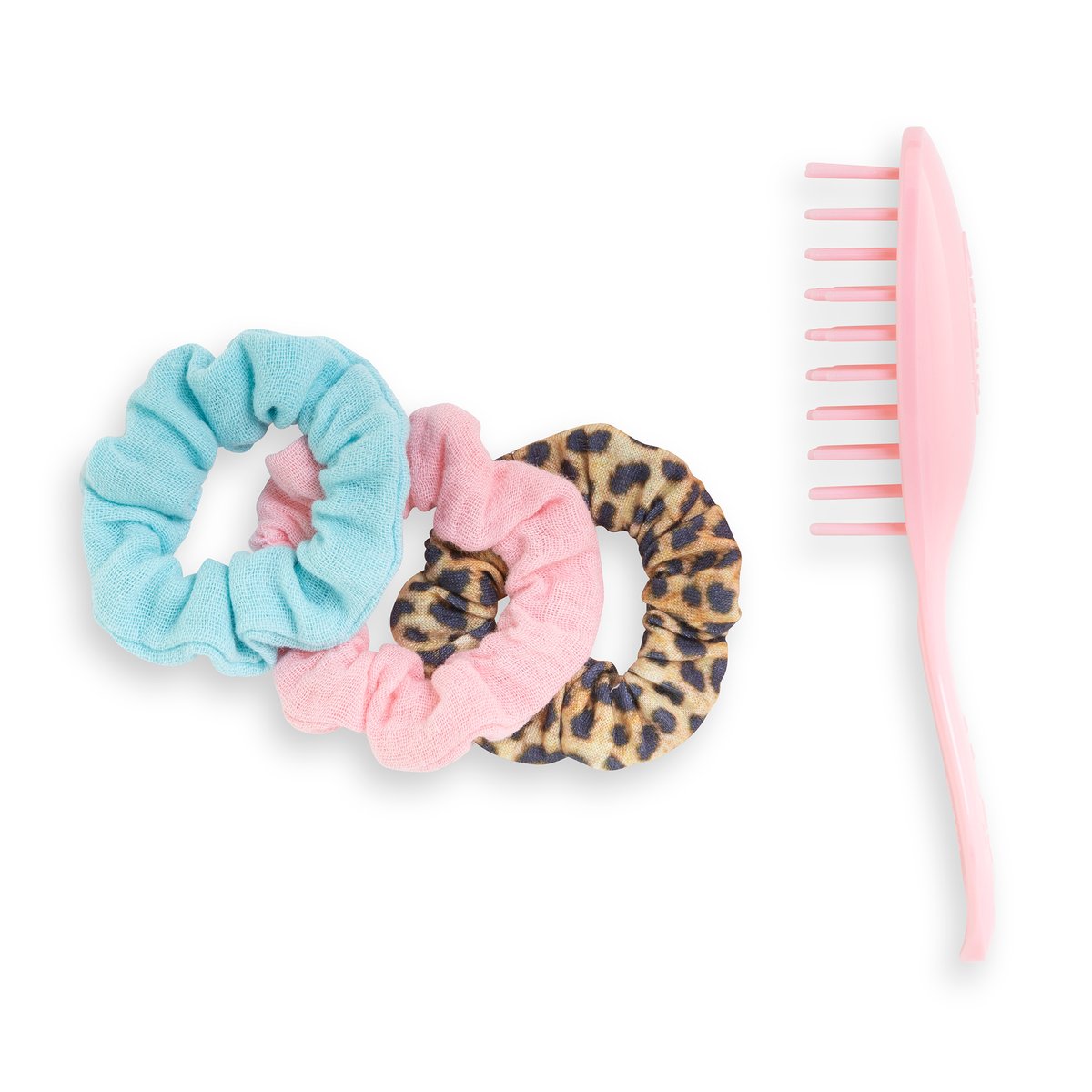Ensemble Brosse et 3 Chouchous pour poupée ma Corolle couleur unique, COROLLE