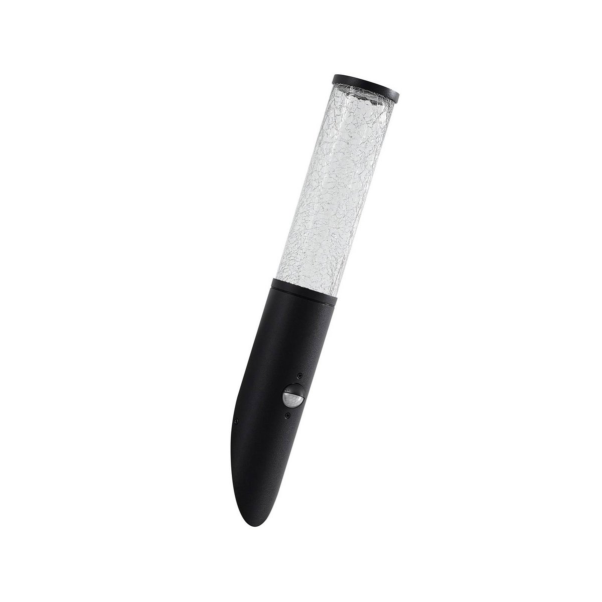 Applique extérieure en aluminium moderne noir, transparent, LINDBY