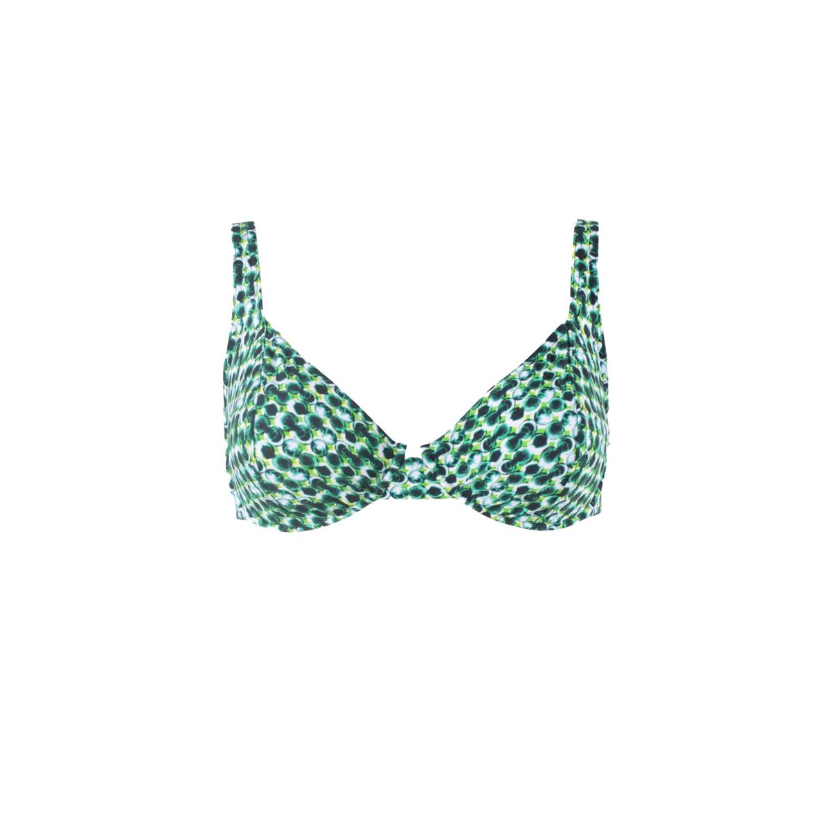 Haut de maillot à armatures TOSCA vert, JANINE ROBIN