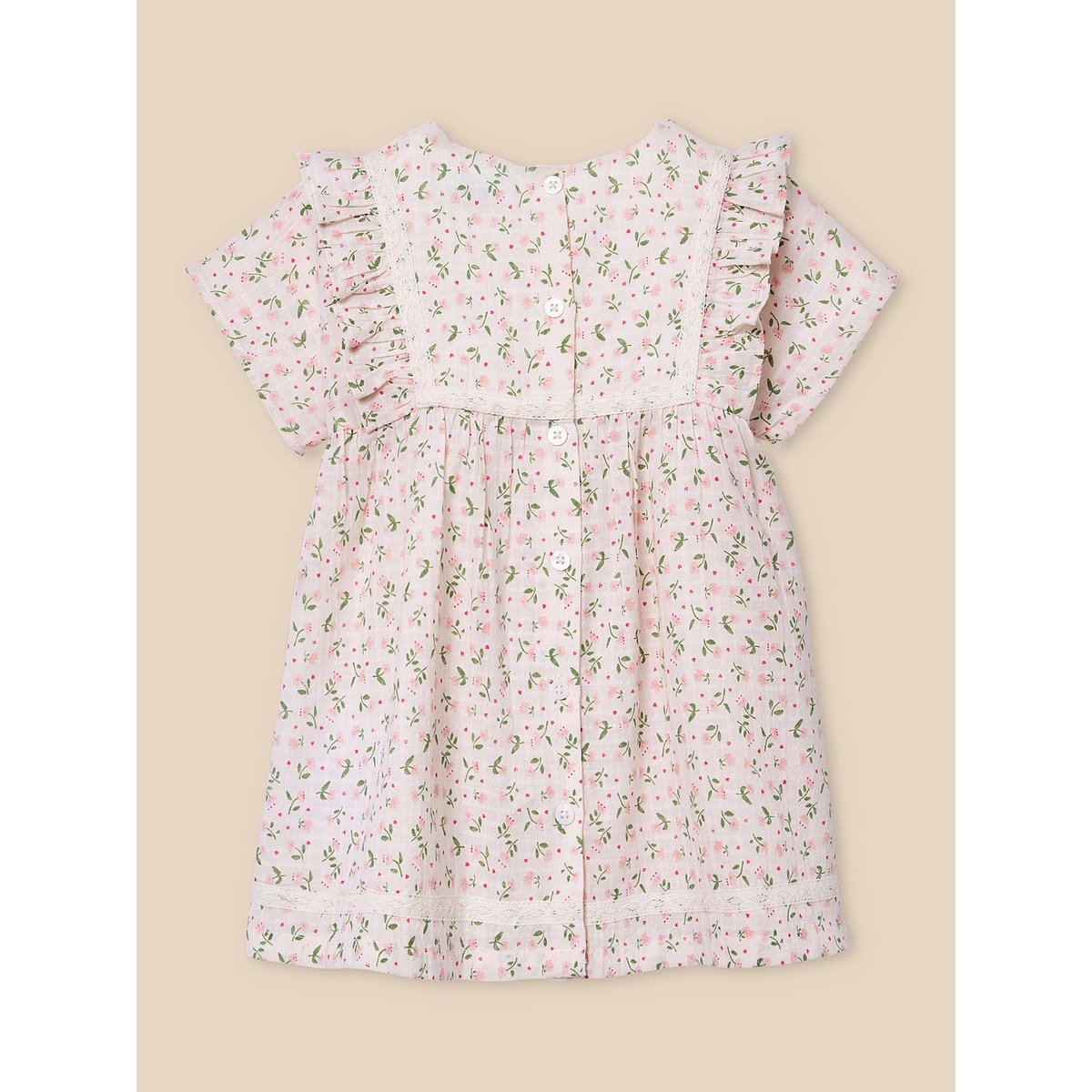 Robe fleurie imprimé camelia, CYRILLUS