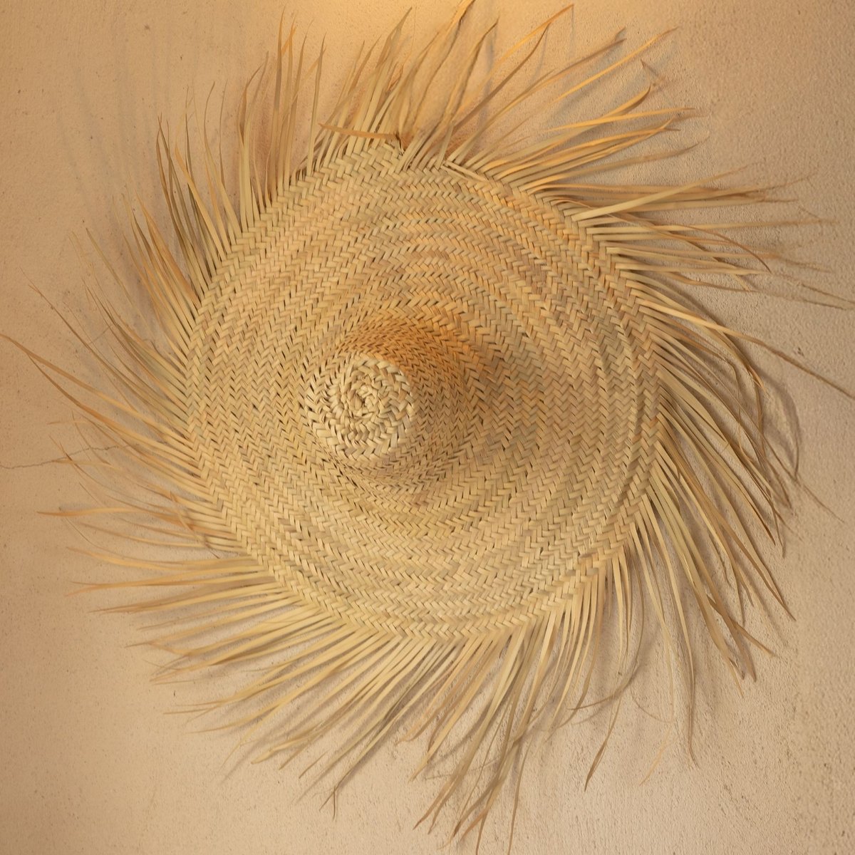 Chapeau de paille naturelle XXL - LOJI naturel, HOME MAISON