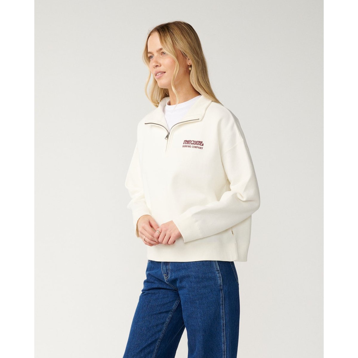 Sweat 1/4 Zippé SURF PUFF os, RIP CURL