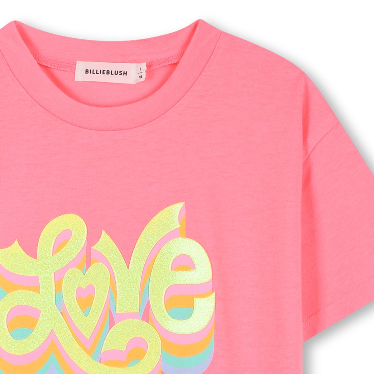 Tee-shirt manches courtes rose fluo, BILLIEBLUSH