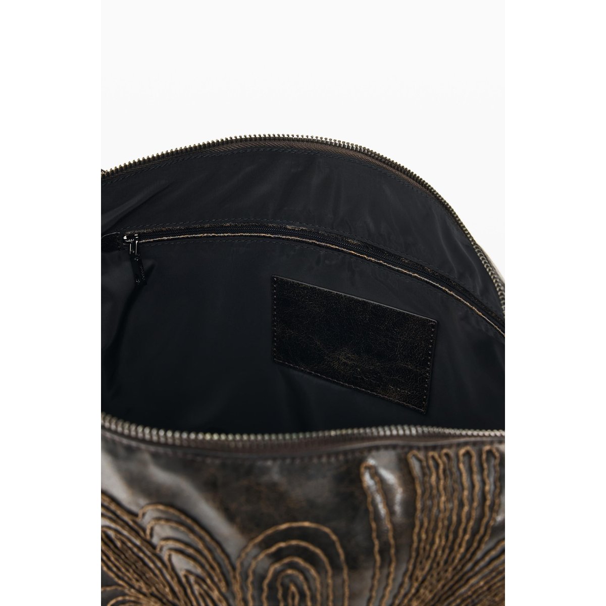 Grand sac épaule marron, DESIGUAL