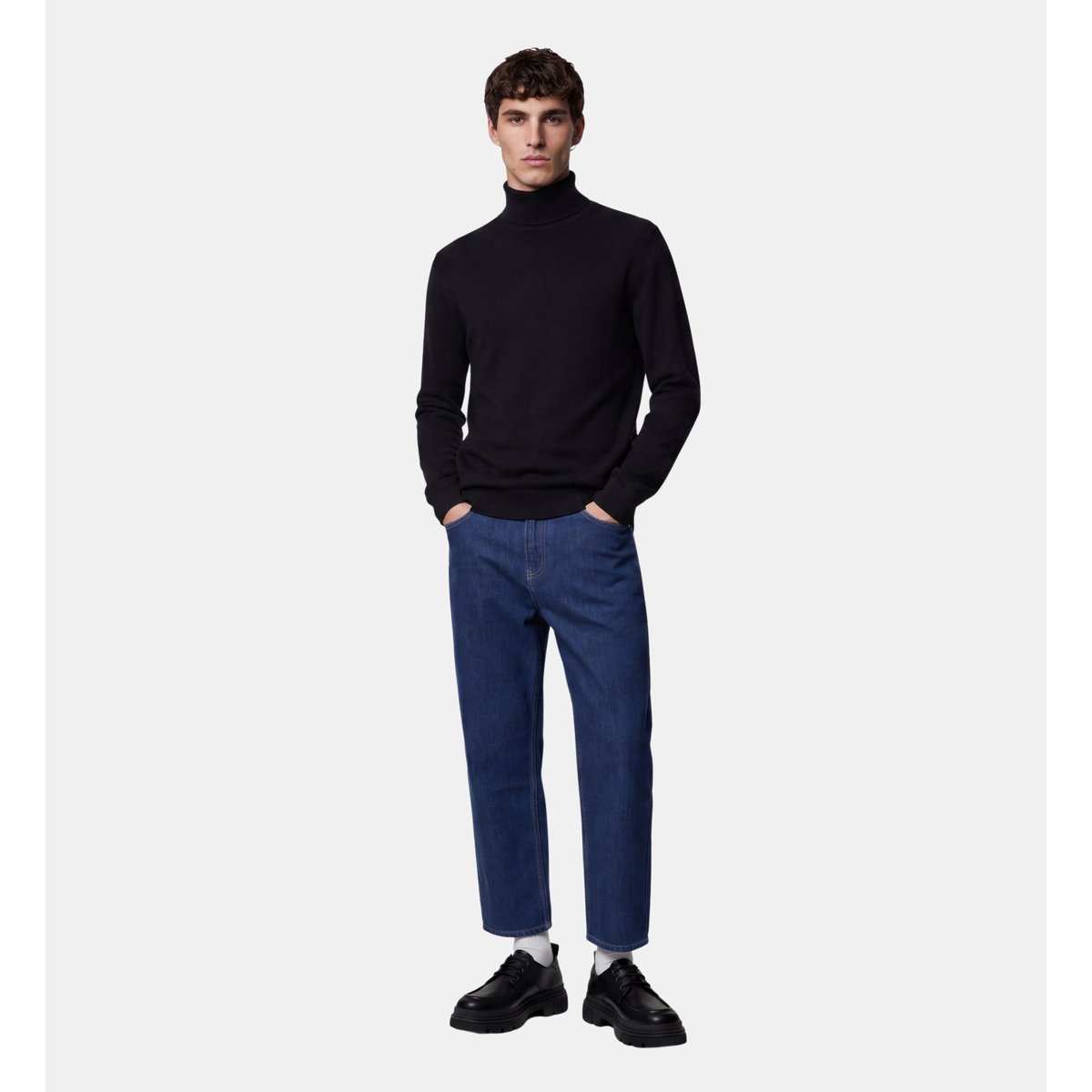 Pull lambrol en laine noir, GALERIES LAFAYETTE