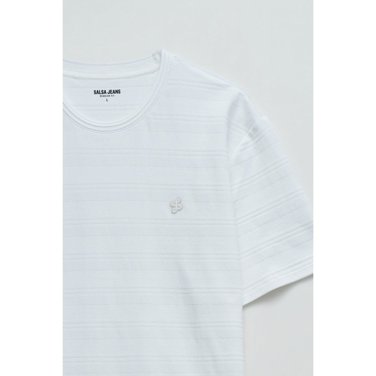 T-SHIRT TEXTURÉ blanc, SALSA JEANS