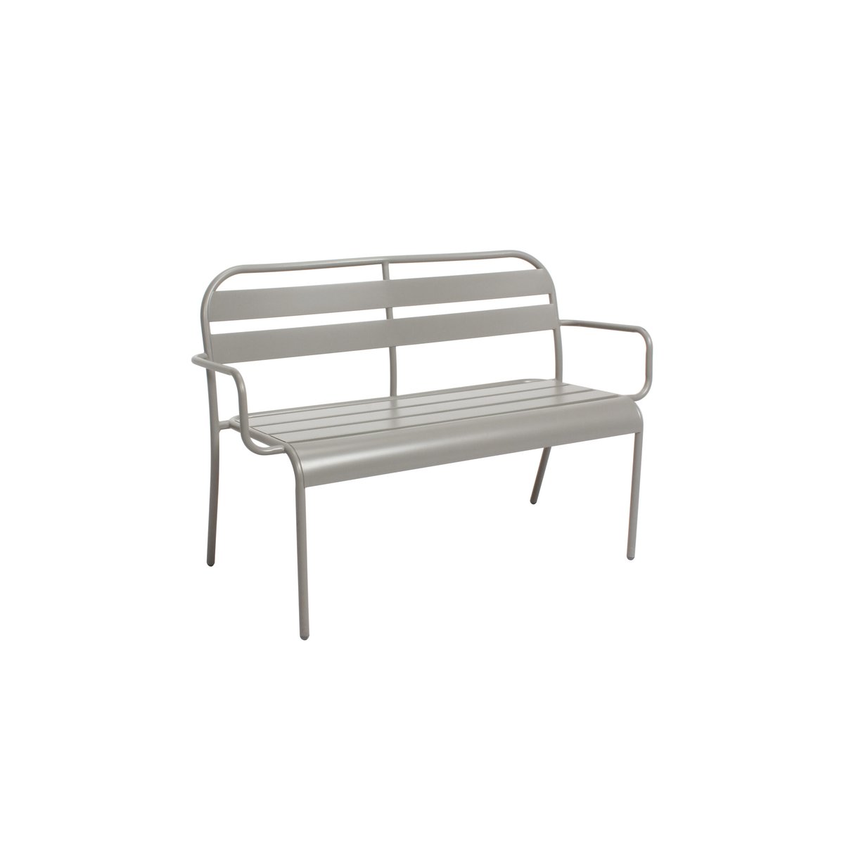 Banc en aluminium SOHA gris galet, WILSA GARDEN