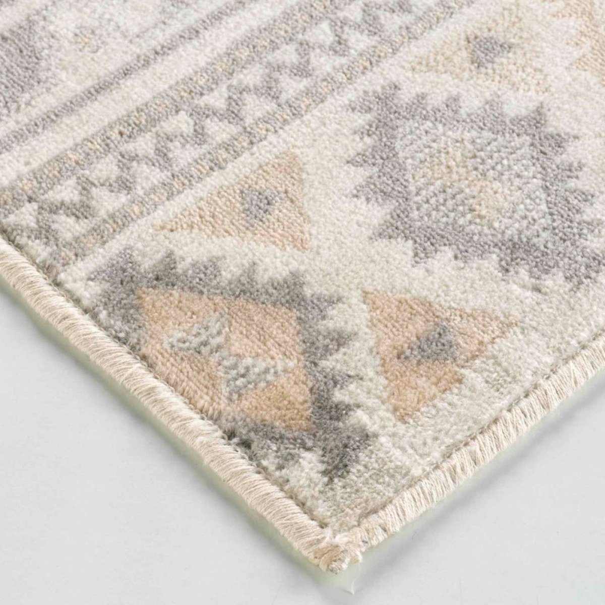 Tapis rectangulaire 68x110  tissé SAKARI NATUREL beige, DECORATIE