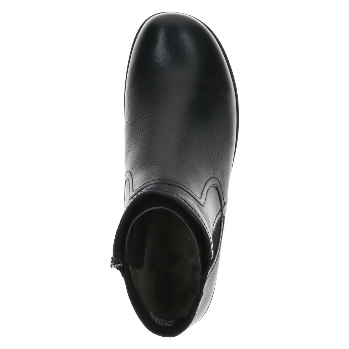 Bottine en cuir noir zèbre, CAPRICE