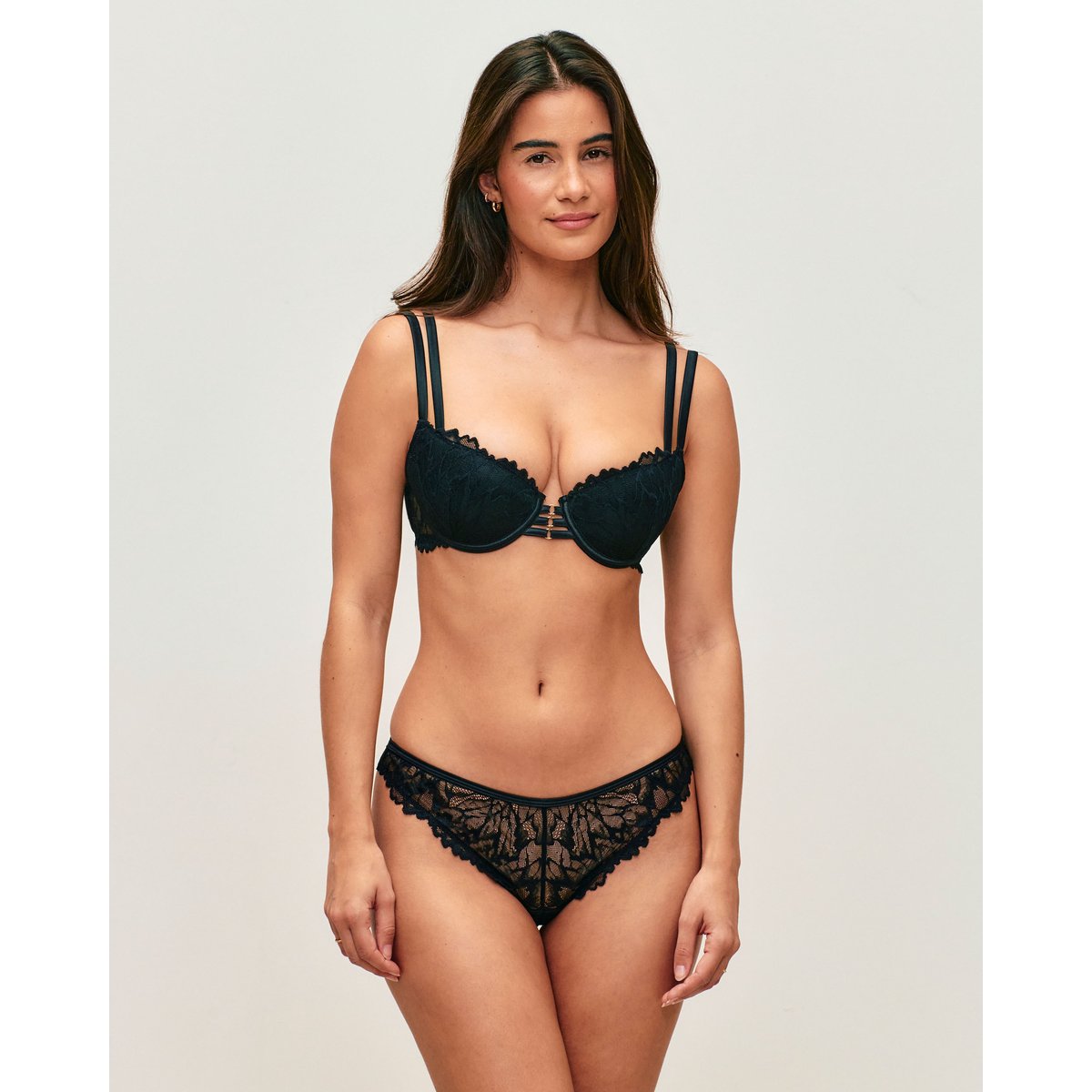 Soutien-gorge ampliforme en dentelle ELENAIZ noir, UNDIZ