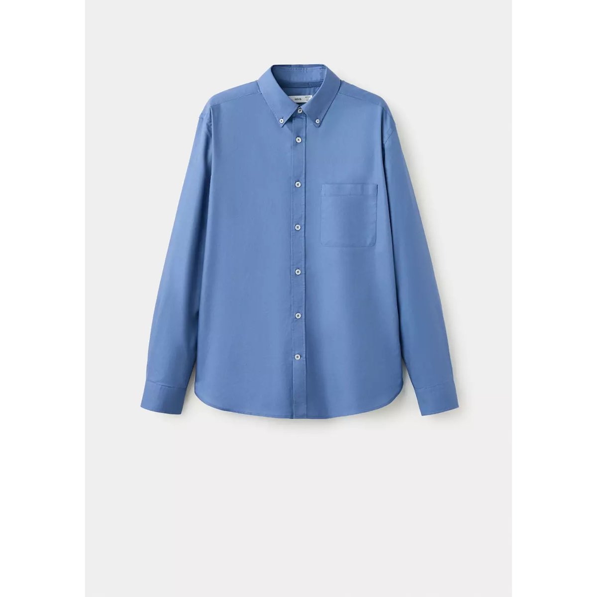 Chemise Oxford légère 100 % coton regular-fit bleu encre, MANGO MAN