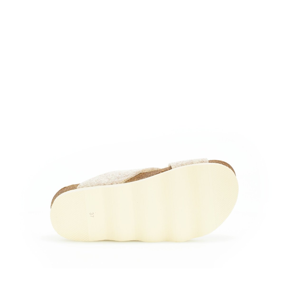 Pantoufles en textile beige, GABOR