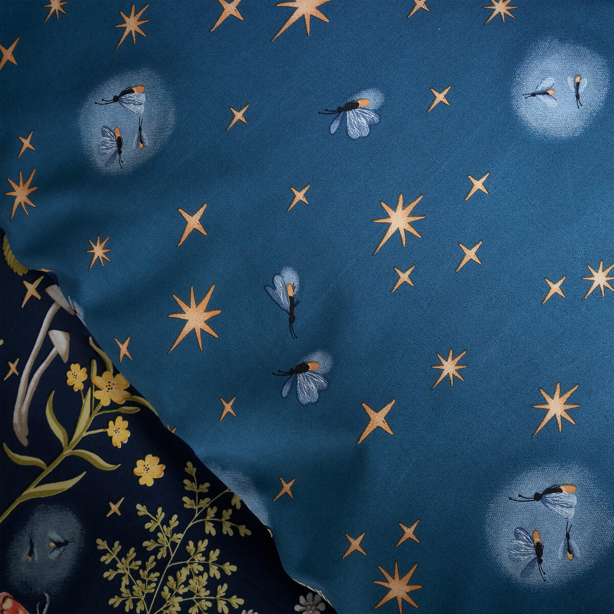 Enchanted Twilight Animals Duvet Cover and Pillowcase Set navy, CATHERINE LANSFIELD