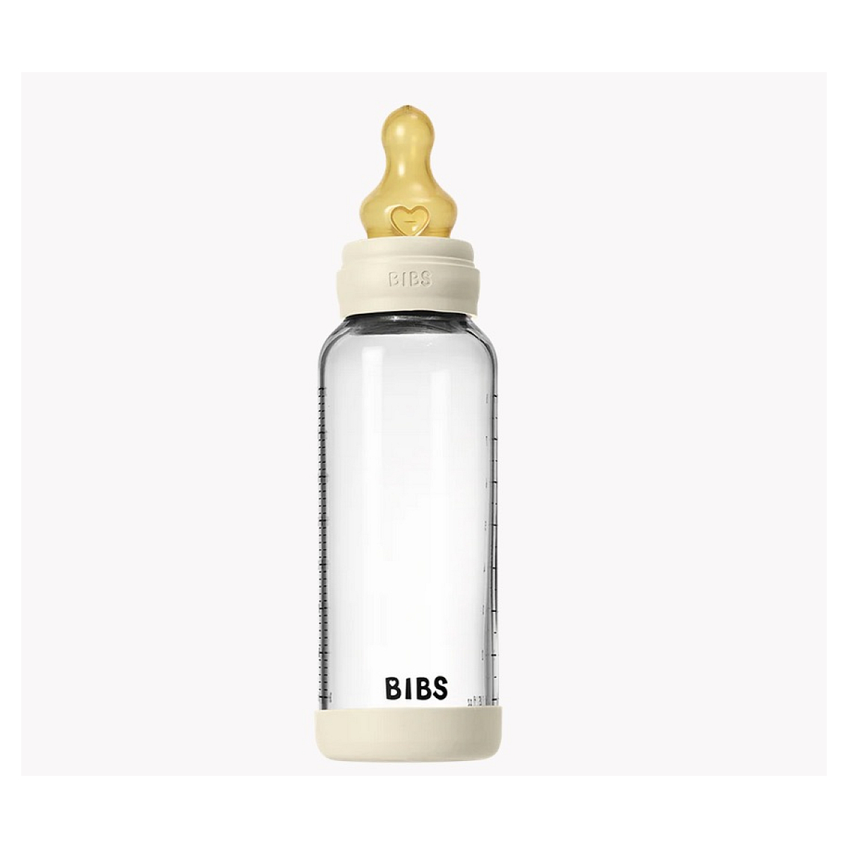 Biberon en verre Tetine en latex - 240ml Ivory couleur unique, Bibs