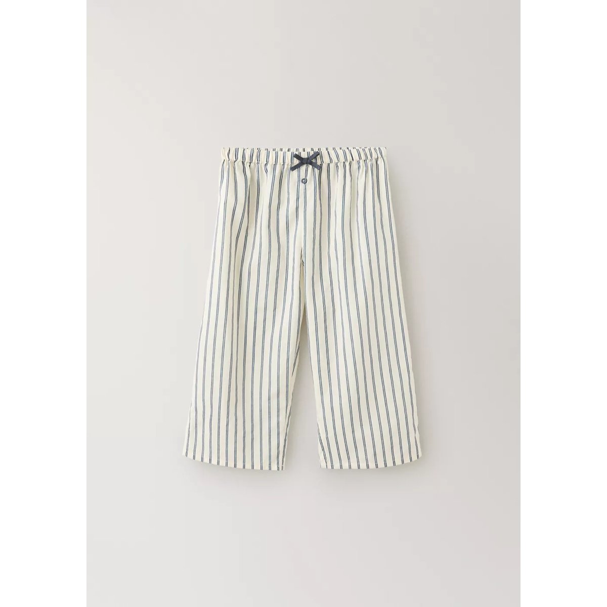 Pantalon de pyjama 100 % coton rayé gris anthracite, MANGO HOME