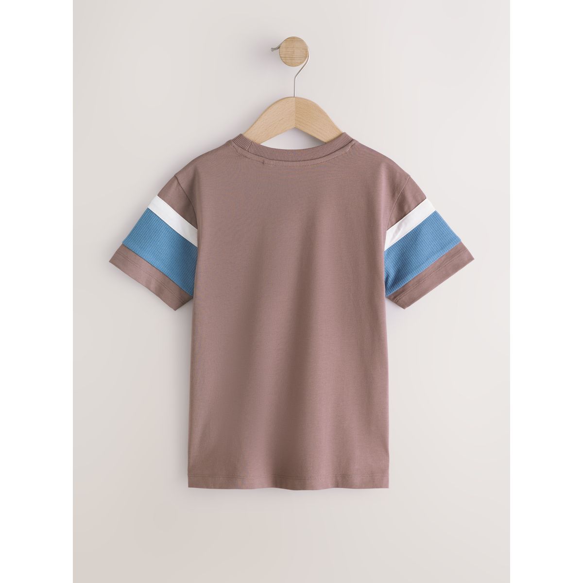 T-shirt en colour-block à manches courtes vison/bleu/marine, NEXT