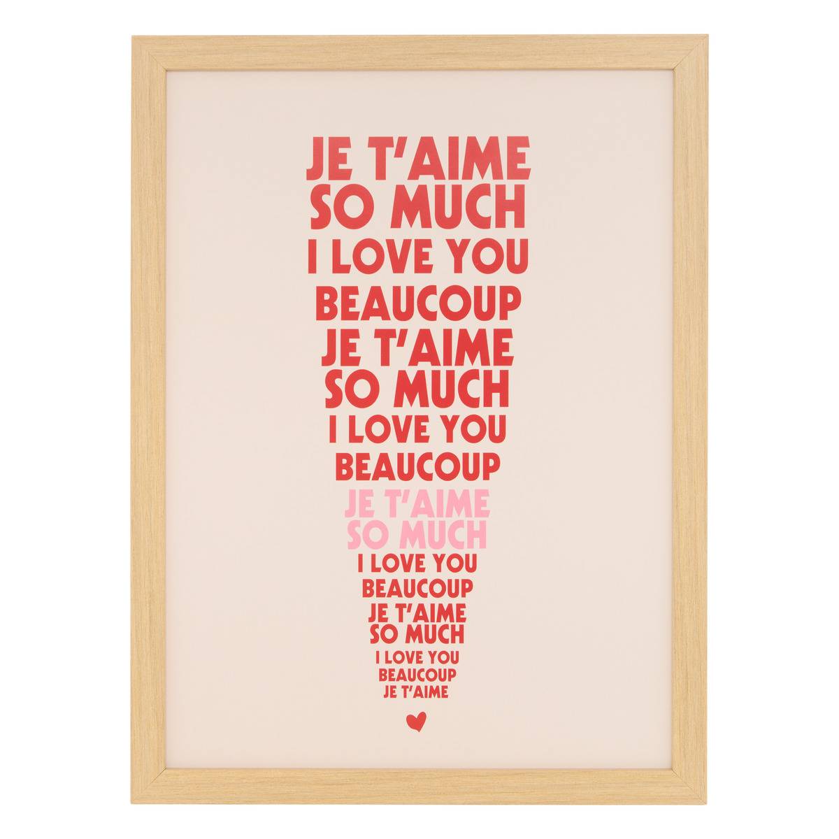 Affiche encadrée rectangulaire CARINE multicolore, ATMOSPHERA