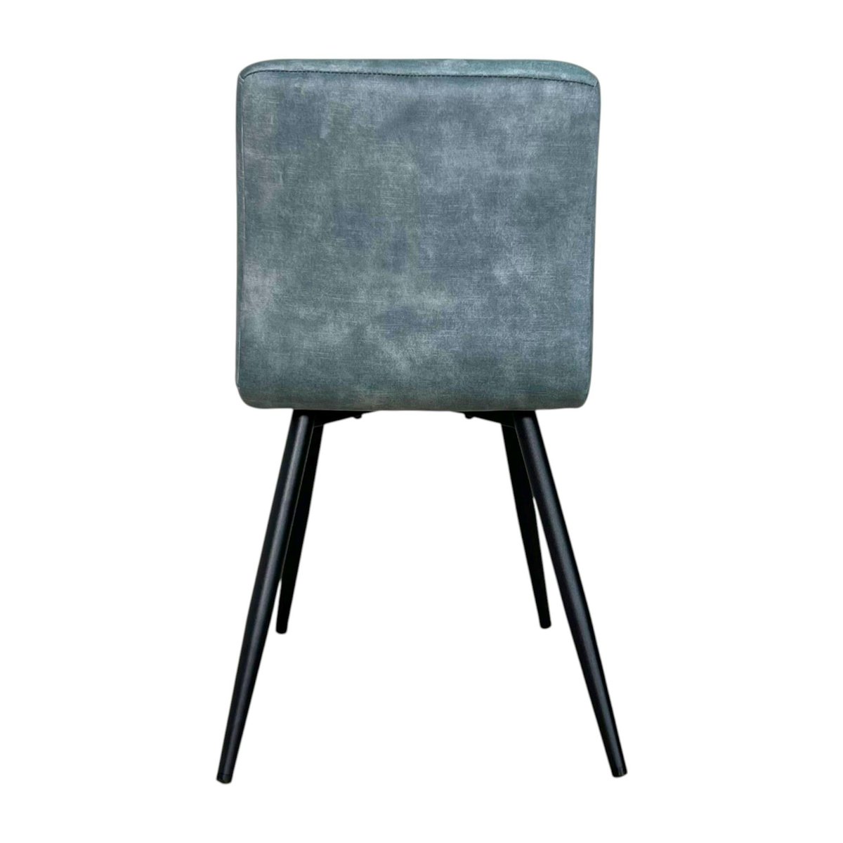 Chaise en velours capitonné (lot de 2) MALMOE bleu pétrole, PIER IMPORT
