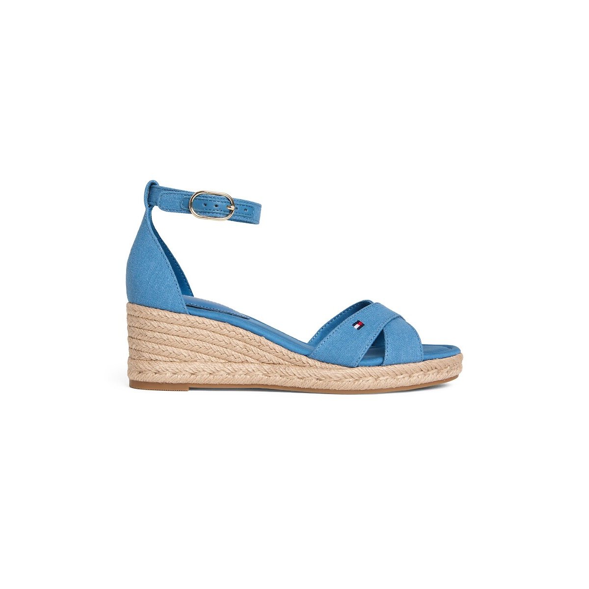 Sandales croisées compensées bleu, TOMMY HILFIGER