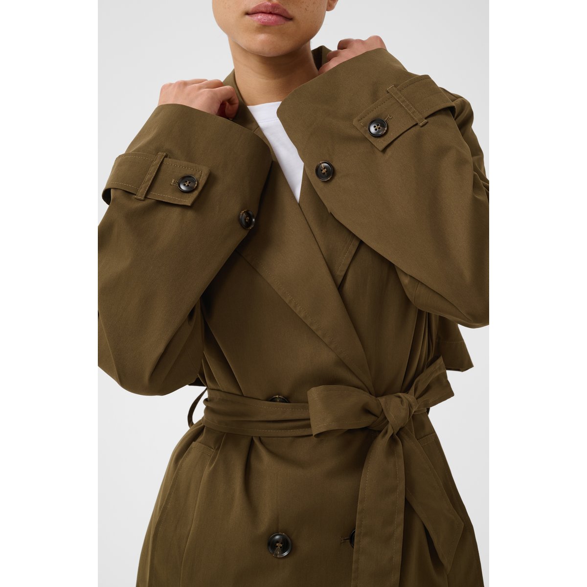 Manteau beige beech cc, KAFFE