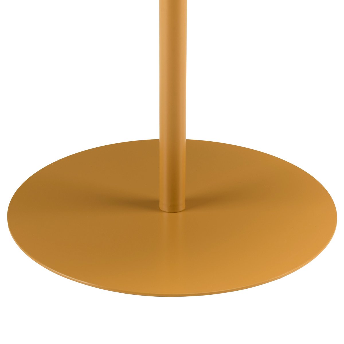 Table d'appoint ronde en acier marron CASTILLE moutarde, PIER IMPORT