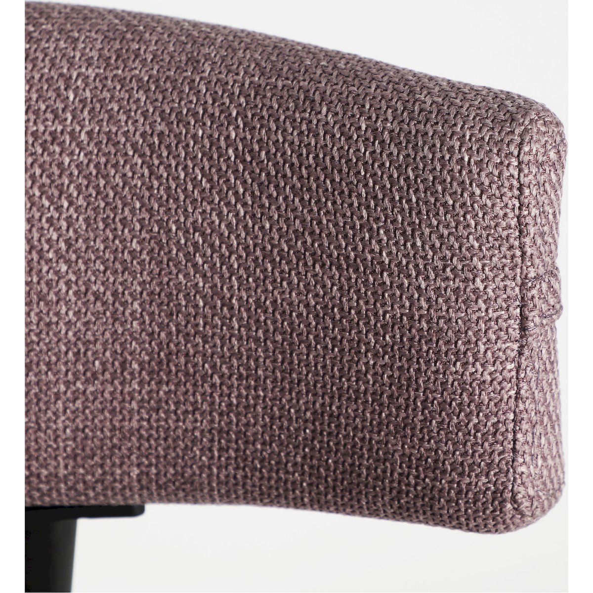 Tabouret de bar contemporain S.MERANO mûre chiné et noir, RECOLLECTION